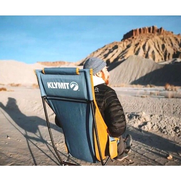 Klymit Ridgeline Camping Chair for Adults, Folding Chair for Outside, Blue - Picture 2 of 5